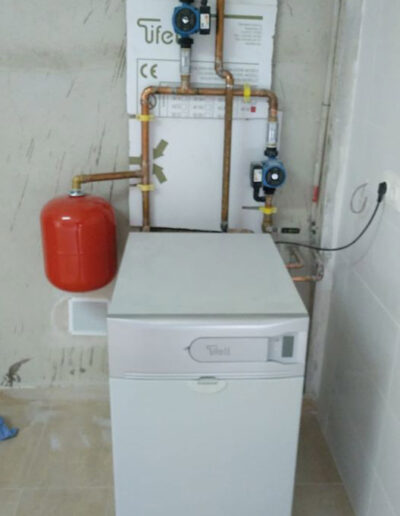 instalación de caldera de gasoil tifell