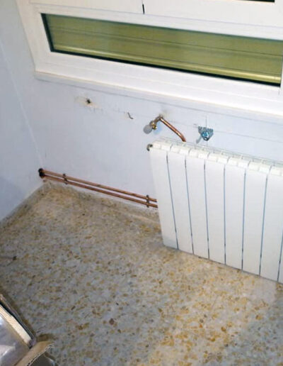 colocacion radiador habitacion