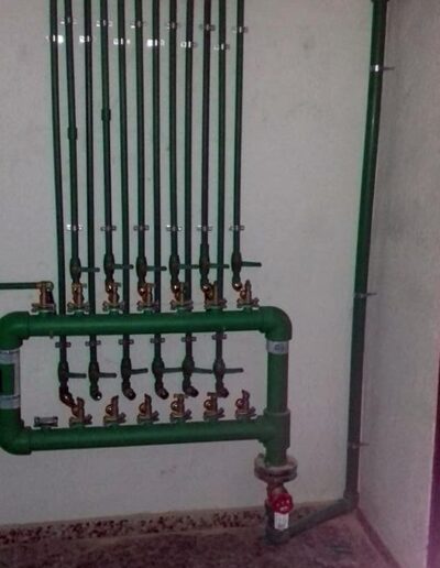 cuadro distribución instalacion circuito gas