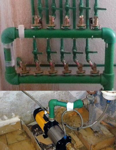 bomba presión tuberías gas