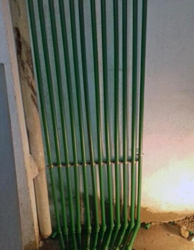 instalacion tuberias gas vertical